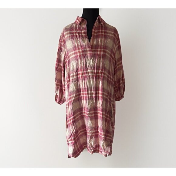 Elan Women’s Shirt Dress Size Medium Western Country FarmHouse Fall Autumn Vibes - Picture 1 of 12